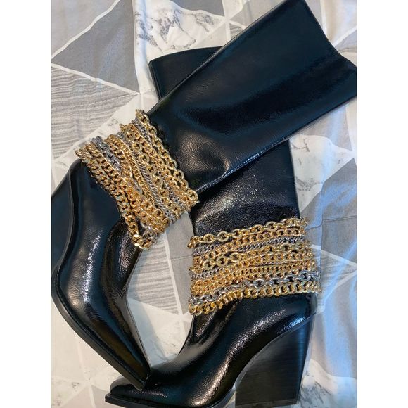 Jeffrey Campbell It's A Draw Knee High Boot Size 7 NEW - Picture 11 of 13